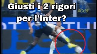 Inter 4 Juve 4  la MOVIOLA di JUVERITAS Cerano i 2 rigori per lInter [upl. by Kokoruda]