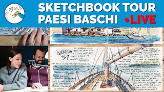 Sketchbook Tour Paesi Baschi  LIVE Instagram [upl. by Aidnis43]