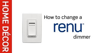 Leviton Presents How to Change a Renu® Dimmer Switch Color [upl. by Htezil252]