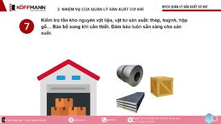 Mô tả công việc QUẢN LÝ SẢN XUẤT CƠ KHÍ [upl. by Waylon]