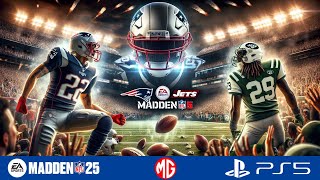 Patriots vs Jets Week 3 Madden 25 PS5 Gameplay Showdown [upl. by Anassor]