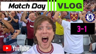 West Ham Vs Chelsea Match Day VLOG  31 😱😱😱 [upl. by Zippora425]