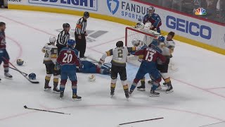 Ryan Reaves Cheap Shot On Ryan Graves [upl. by Yluj]