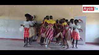 PUPILS FROM KANGRISAE JSS PERFORM A TURKANA FOLK DANCE [upl. by Eittel]