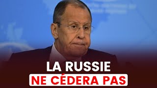 LAVROV  LA RUSSIE NE RENONCERA PAS À SES INTÉRÊTS QUEL QUEN SOIT LE PRIX [upl. by Eelegna]