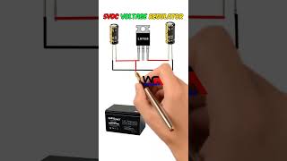 5vdc Voltage Regulator Circuit using 7805  Diy Simple and Easy Electronics Projects voltagereg [upl. by Vasily596]