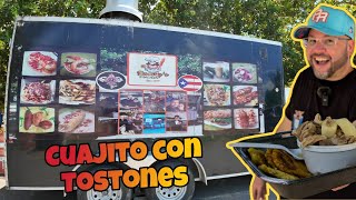 CUAJITO Con TOSTONES y Pinchos de CERDO y POLLO en Dannys Pinchos  Aguadilla PR 🇵🇷 [upl. by Yboj]