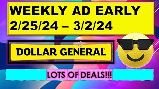 DOLLAR GENERAL WEEKLY AD EARLY 22524  3224 [upl. by Negah]