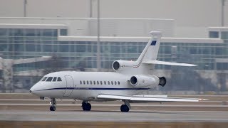 Dassault Falcon 900EX Italian Air Force MM62210 arrival at Munich Airport [upl. by Alverson]