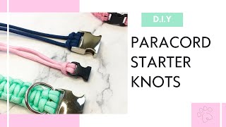 Paracord Starter Knots  Professional Looking Pet Collars Every Time [upl. by Cahilly]