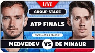 MEDVEDEV vs DE MINAUR • ATP Finals 2024 • LIVE Tennis Watchalong Stream [upl. by Yoshi]