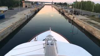 St Lawrence Seaway  Upper amp Lower Beauharnois Locks  Time Lapse [upl. by Akemehc]