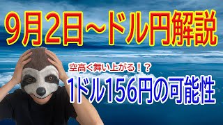 【ドル円シンプルチャート分析】再び１ドル１４６円台まで上昇！下落はもう終わりか？９月は雇用統計の結果に要注目！ [upl. by Zipah]