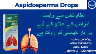 Kent Aspidosperma drops Homeopathic medicine benefits  Aspidosperma drops for lungs disease [upl. by Sirred46]