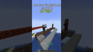 Are the vindicators stupid  IQ TEST 🧠 minecraft humor foryou funny [upl. by Domineca]