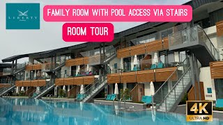 Liberty Fabay Fethiye Room Tour  Family Room With Pool Access Via Stairs  Best Hotels in Turkey 🇹🇷 [upl. by Sira509]