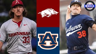 1 Arkansas vs 23 Auburn Highlights  2024 College Baseball Highlights [upl. by Atiuqrehs]