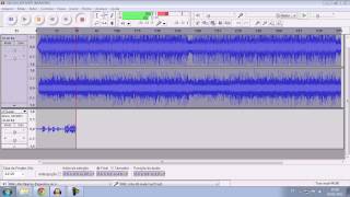 Como gravar voz com playback no audacityavi [upl. by Sucramal]