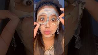 Charcoal peel off mask ki uper makeup 😱😱😝💁🏻‍♀️❌❌viralmakeuphack makeuptipsandtricks ￼ [upl. by Leahpar]