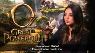 Entrevistas Rachel Weisz Michelle Williams y Mila Kunis  Oz HD [upl. by Cock]