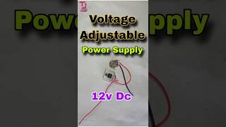 Voltage Adjustable PowerSupply 12vdc 12vdcmotor diy dcmotor experiment [upl. by Bach207]