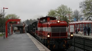 Blickpunkt Zug Teil 110  AKN und Q350 Überführungszug in Burgwedel 2642013 [upl. by Salchunas316]