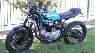 CB360 Modern Cafe Racer Build 1975 [upl. by Zenitram]