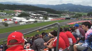 Austrian Grand Prix F1 2016  Red Bull Grandstand upper section G [upl. by Amsirahc586]