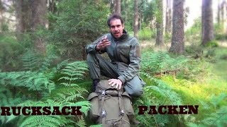 Outdoor Ausrüstung 26  RucksackInhalt für 3 Tage  wie einpacken [upl. by Ahsirak]