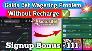 Golds Bet Wagering Problem  Golds Bet Audit Problem  Wager Problem  Kaloor Sports Wagers [upl. by So786]