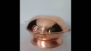 Cataplana Lisa con Base 67 comensales 36 cm copper utensiliosparacozinha cobre kitchen [upl. by Ardehs943]