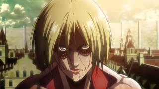 Attack on Titan Episode 24 Female Titan Fight Scenes Shingeki no Kyojin HD [upl. by Adnalram]