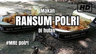 Indonesian Police Food  Lezatnya Ransum polri dimakan dialam bebas  Makanan Tambahan Polri [upl. by Nuhsar]