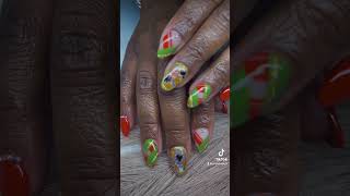 Acrylic nails nails nailsnailsnails nailart naildesign fvp acrylicnails nailsinspiration 🧡 [upl. by Elyse]