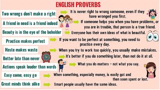 30 Common Proverbs in English [upl. by Sandy]