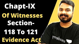 Of witness chapter9sec118 to 121Indian Evidence Act [upl. by Nailuj310]