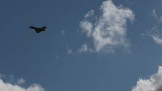 RAF TYPHOON DOING HIS DISPLAY AT RAF WADDINGTON ON 03102024 [upl. by Ahsela]