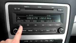 SKODA OCTAVIA II FL 14 TSI 90kW 122KM skoda auto radio SWING MP3 Review [upl. by Omero617]