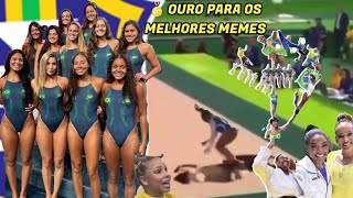 🥇 PARA OS MELHORES MEMES DA OLIMPÍADAS DE 2024  REBECA FLAVINHA SIMONE BILES JUDÔ GINÁSTICA BR [upl. by Ahsienek]