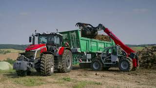 Massey Ferguson  Der Neue MF 9S In Aktion [upl. by Arhna]