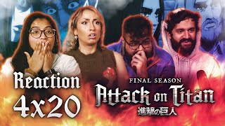 Attack on Titan DUB  4x20 Memories of the Future  Group Reaction [upl. by Bouton]