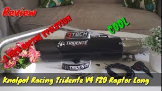 REVIEW  KNALPOT TRIDENTE V4 F20 RAPTOR  3 TECH RACING EVOLUTION [upl. by Carleton]