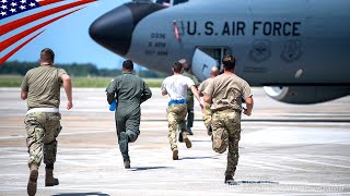 Nuclear Alert Scramble – Alert Crews Rush to KC135 [upl. by Meadows630]