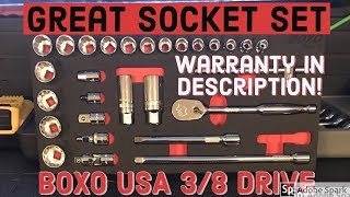 New Socket Set  BoxoUSA Tools Ratchet that might rival Snap on [upl. by Narbig451]