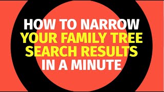 Tips for narrowing your Family History search results [upl. by Elyse871]