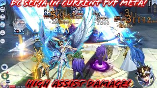 Saint Seiya Awakening KOTZ  DC Seiya in Current PvP Meta High Assist Damage [upl. by Anifesoj]