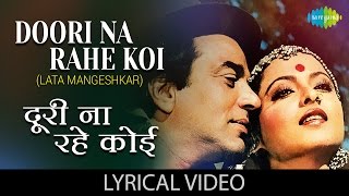 Doori Na Rahe Koi with lyrics  दूरी न रहे कोई के बोल  Kartavya  Lata MangeshkarRekha Speak [upl. by Annahs260]