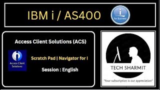 Scratch Pad in ACS  access client solutions  as400 tutorial for beginners english ibmi training [upl. by Hickie]