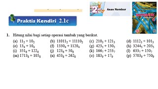 KSSM Matematik Tingkatan 4 Bab 2 praktis kendiri 21c no1 Asas Nombor chapter 2 form 4 buku teks [upl. by Jerusalem700]