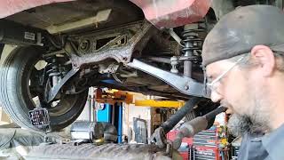 2010 Jeep Patriot rear subframe replacement pt1 [upl. by Eninnej]